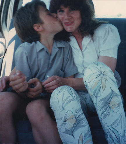 Photo of Byron, age 11, with Evelyn Case